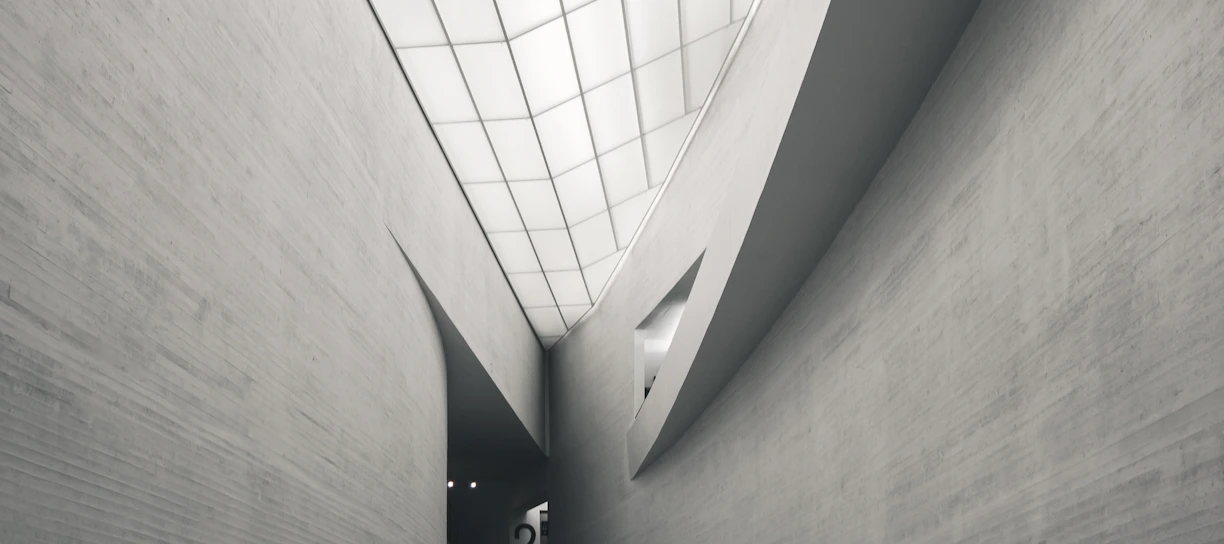 gray concrete wall inside building